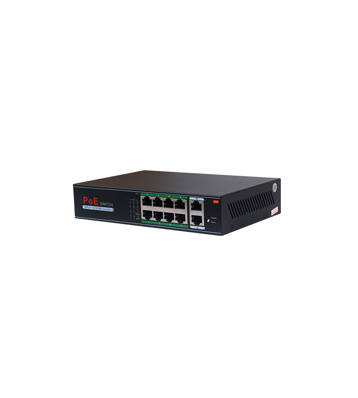 産業用ギガスイッチングハブ POE 最大90W 高耐久 8ポート EMS